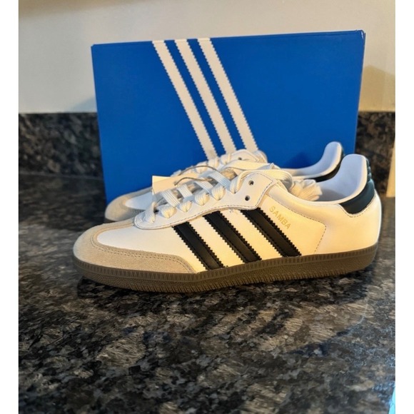 adidas Shoes - Adidas Samba OG W White Black Granite Gum Sneakers IG9030 Womens Size 6 NEW